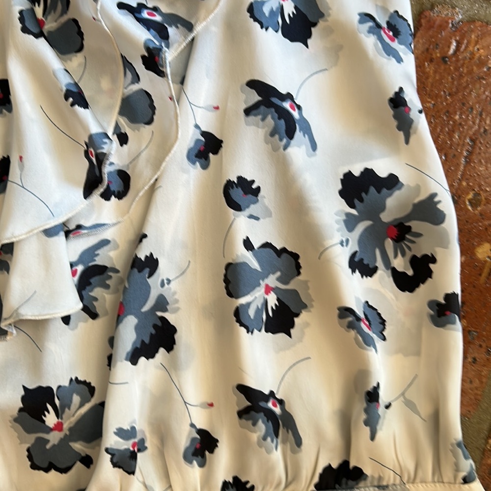 LC Lauren Conrad Sleeveless Floral Banded Top szL - Picture 7 of 12